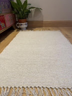 Natural Hush Soft Cotton Rug in Muted Hand