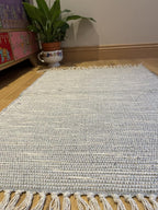 Natural Hush Soft Cotton Rug in Muted Hand