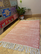 Natural Hush Soft Cotton Rug in Muted Hand