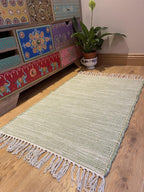 Natural Hush Soft Cotton Rug in Muted Hand