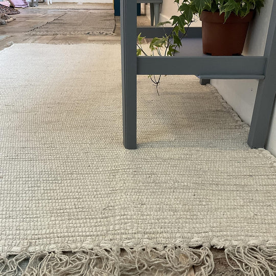 Natural Hush Soft Cotton Rug in Muted Hand