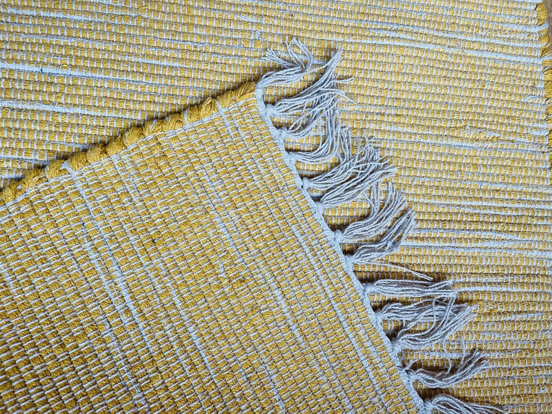Natural Hush Soft Cotton Rug in Muted Hand