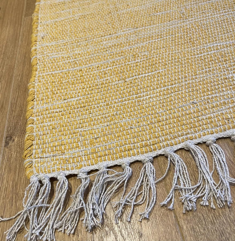 Natural Hush Soft Cotton Rug in Muted Hand