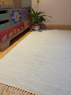 Natural Hush Soft Cotton Rug in Muted Hand
