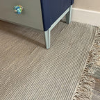 Natural Hush Soft Cotton Rug in Muted Hand