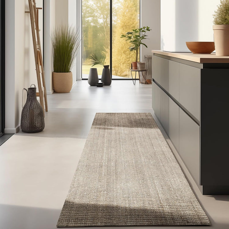 Natural Jute Curly Rug Rustic and Bohemian Style
