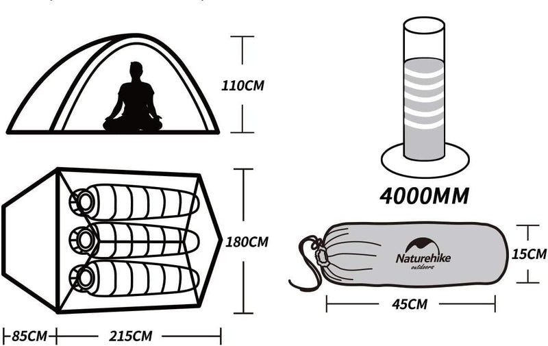 Cloud Up Ultralight Camping Tent Backpacking