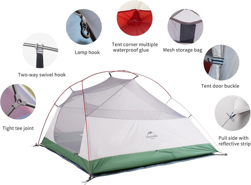 Cloud Up Ultralight Camping Tent Backpacking