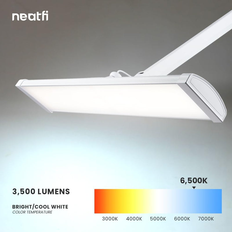LED Desk Lamp with Clamp Lumens 66CM Wide