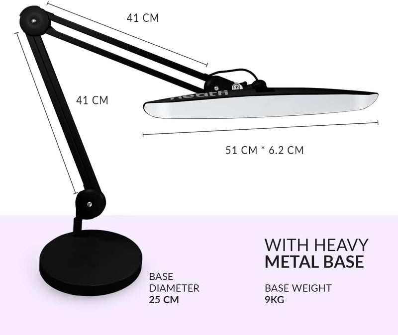 Xl Lumens 24W LED Desk Lamp 4-Level Dimmable
