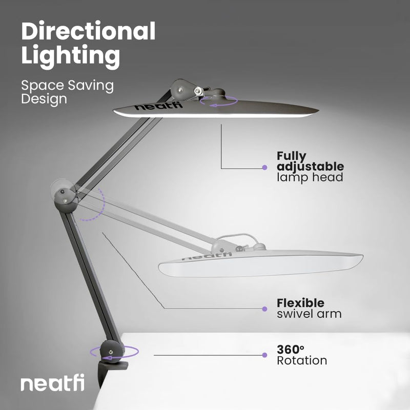 Xl Lumens 24W LED Desk Lamp 4-Level Dimmable
