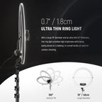 Neewer Professional 18 Inch Ring Light with Tripod
