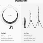 Neewer Ring Light 19 Inch with Tripod Stand
