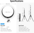 Neewer Ring Light 19 Inch with Tripod Stand