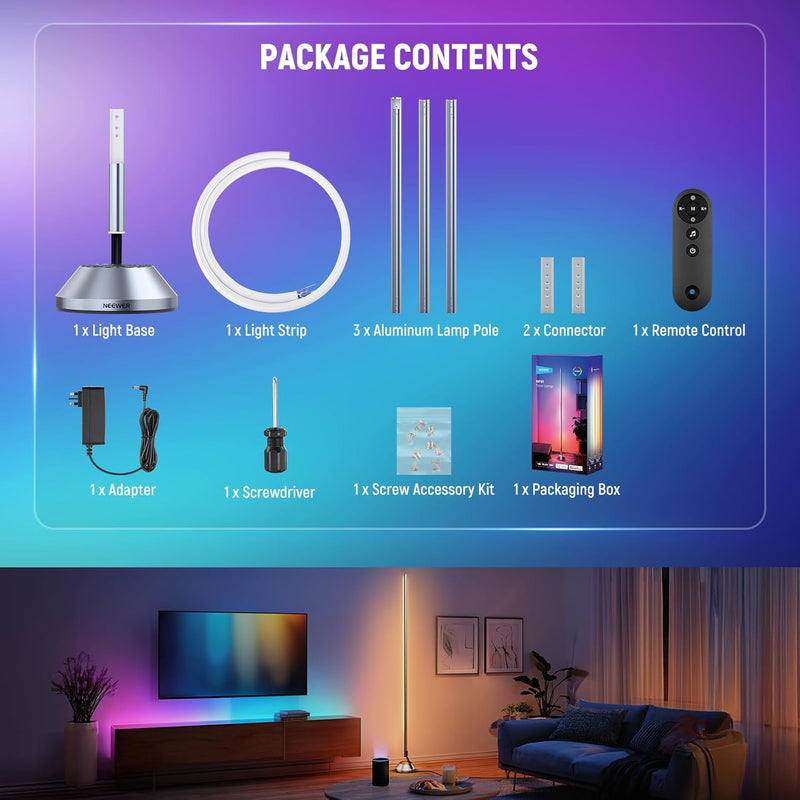 Smart RGB Ic W Floor Lamp 1500lm LED