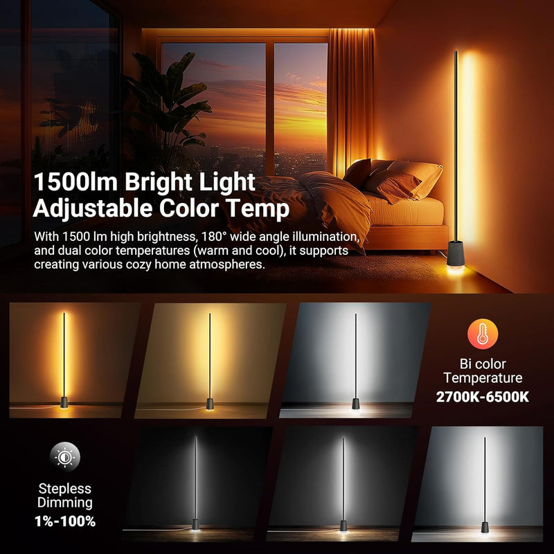 Smart RGB Ic W Floor Lamp 1500lm LED