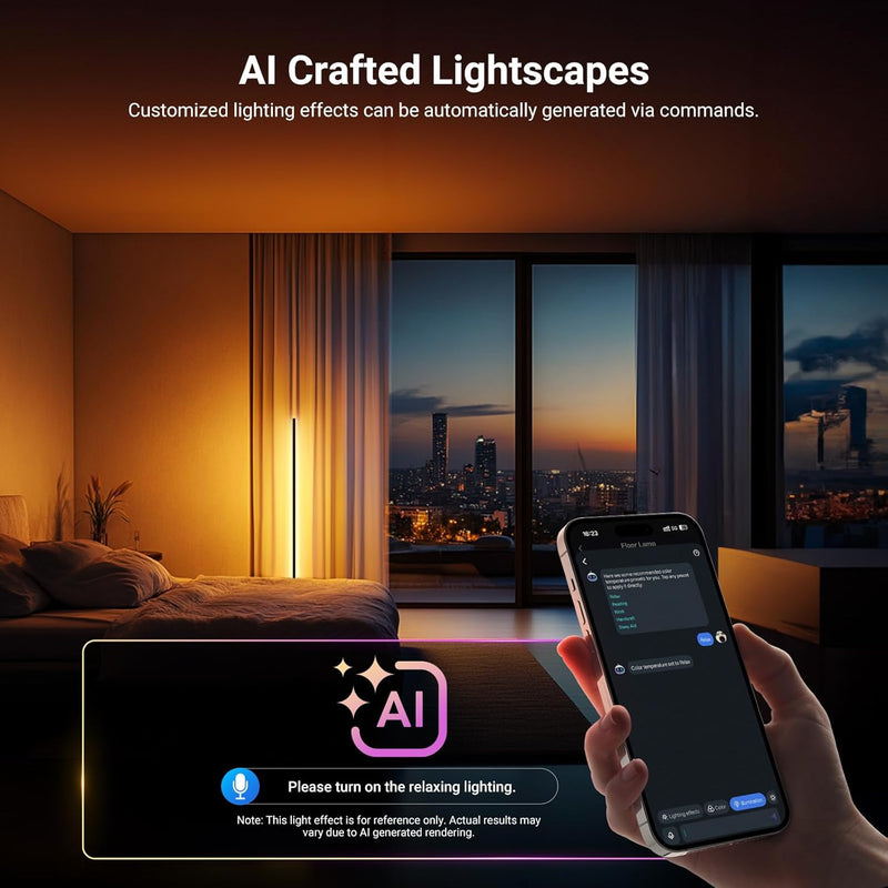 Smart RGB Ic W Floor Lamp 1500lm LED