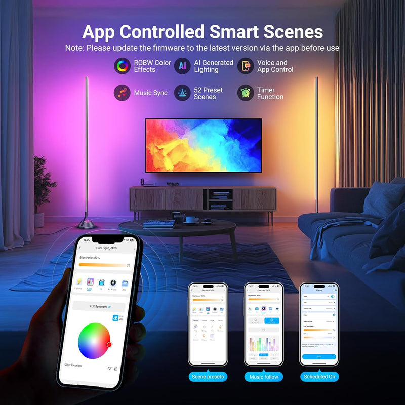 Smart RGB Ic W Floor Lamp 1500lm LED