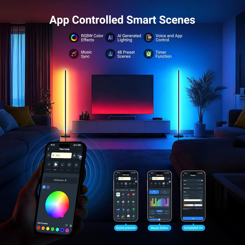 Smart RGB Ic W Floor Lamp 1500lm LED