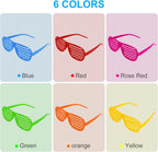 Neon Color Shutter Shades Glasses for Kids Plastic