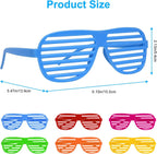 Neon Color Shutter Shades Glasses for Kids Plastic