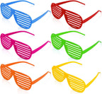 Neon Color Shutter Shades Glasses for Kids Plastic