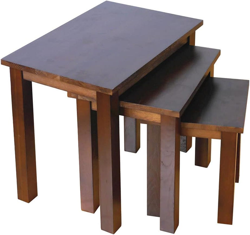Oak Coxmoor Nest of Tables Wooden Coffee Side