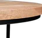 Nested Side Tables Round Tabletops 3 Sizes Metal (Set of 3)