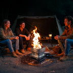 Portable Fire Pit for Camping 11.8-Inch Collapsible Stainless