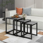 Nesting Coffee Table Stacking Metal Side Tables (Set of 3)