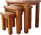 Nesting Table Solid Oak Nest of 3 Tables