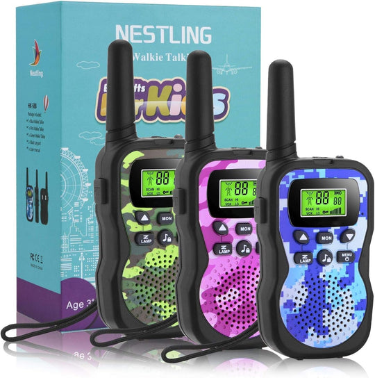Nestling Walkie Talkies Upgraded Version Camouflage Exterior 8 (3 Pack)