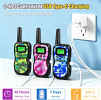 Nestling Walkie Talkies Upgraded Version Camouflage Exterior 8 (3 Pack)