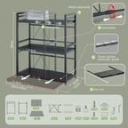 Netel Expandable Microwave Shelf 5 Tier Kitchen Storage