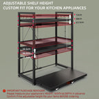 Netel Expandable Microwave Shelf 5 Tier Kitchen Storage