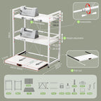 Netel Expandable Microwave Shelf 5 Tier Kitchen Storage