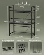 Netel Expandable Microwave Shelf 5 Tier Kitchen Storage