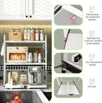 Netel Expandable Microwave Shelf 5 Tier Kitchen Storage