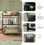 Netel Expandable Microwave Shelf 5 Tier Kitchen Storage