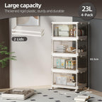 Storage Boxes with Lids 4 X 83L