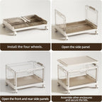 Storage Boxes with Lids 4 X 83L