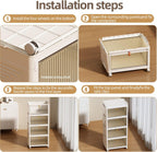 Storage Boxes with Lids 4 X 83L
