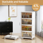 Storage Boxes with Lids 4 X 83L