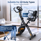 Exercise Bike Foldable with 16 Levels Magnetic Resistance