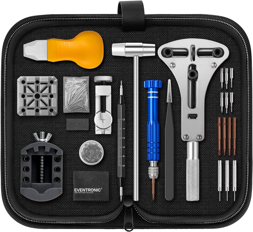 New Upgraded Watch Repair Tool Kit 154pcs Professional