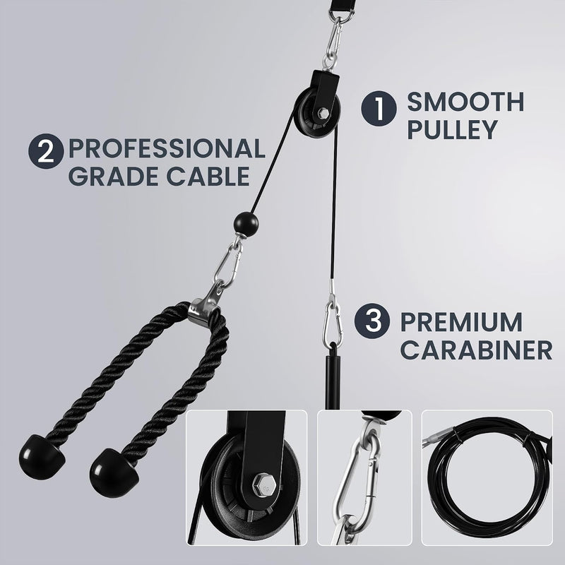 Newest Edition I Lat Pull Tower Robust Pulley