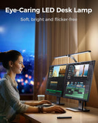 Ngteco LED Desk Lamp with Dual Head Light