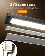 Ngteco LED Desk Lamp with Dual Head Light