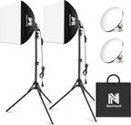 Niceveedi Photography Light Kit 5400K Softbox with 160CM