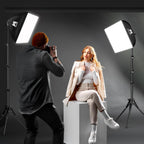 Niceveedi Photography Light Kit 5400K Softbox with 160CM
